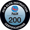 PADI elite instructor award