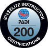 PADI elite instructor award